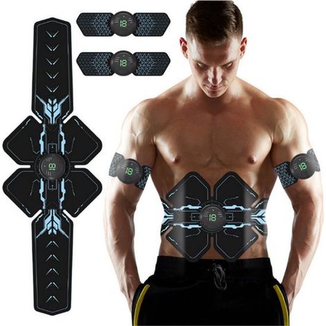 Dispositivo TENS inalámbrico de 6 programas para ejercitar los músculos abdominales (EMS), ejercitador eléctrico abdominal, para adelgazar. (1/5)