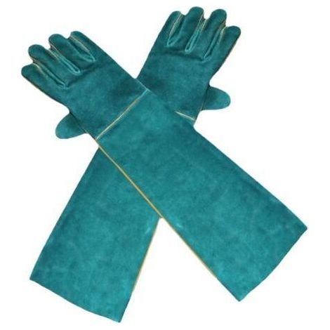 Anti-Morsure Gants de Manutention pour Animal, Sécurité Cuir Gants de Travail pour Le Bain, Le Toilettage, la Manipulation Chien, Chat, Oiseau, Serpent, Lézard, Reptile - Gants de Protection (1/4)
