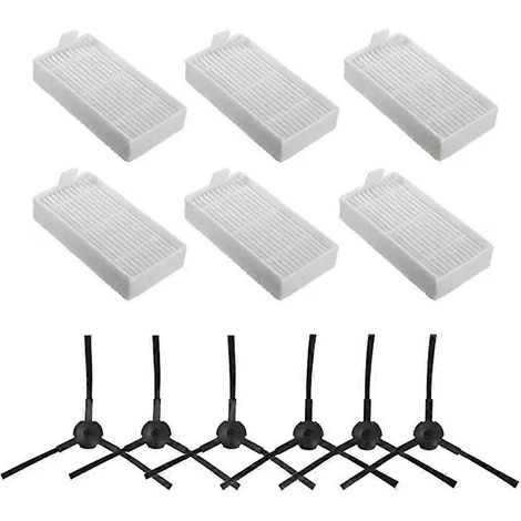 Lot de 12 pièces pour MEDION MD19900/ILIFE V2 Sweeping accessoires brosse latérale filtre (1/5)