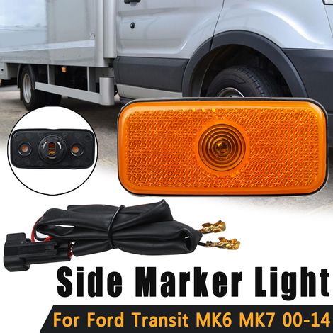 1PC Side Marker Light With Wiring Loom Left/Right Universal For Ford Transit MK6 MK7 2000-2014 (1/3)