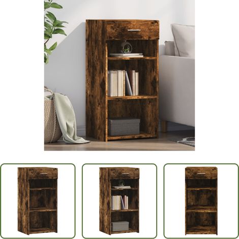 vidaXL Räuchereiche - Sideboard Räuchereiche 45x42,5x93 cm Holzwerkstoff (1/5)