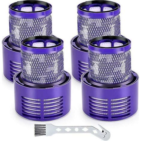 Pack Filters For Dyson V10 Motorhead Cyclone Animal Absolute Sv12 Cordless Vacuum Cleaner Attachment Replaces Dy-969082-01 (1/5)
