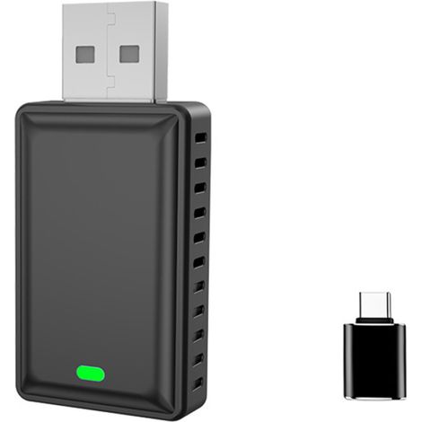 Adaptateur 2-en-1 CarPlay sans fil Android Auto, mini-dongle USB, Plug and Play, convertit CarPlay filaire en sans fil, compatible véhicules CarPlay filaire d'origine (1/5)