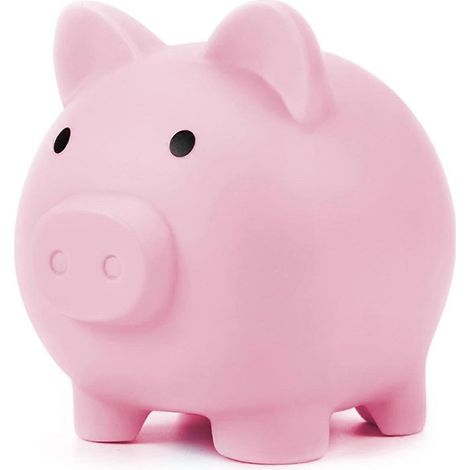 Tirelire mignonne, pour que les enfants chérissent leur argent, décoration souvenir pour chambre d'enfant, jolie tirelire pour économiser de l'argent, cadeau amusant pour les enfants (rose) (1/5)