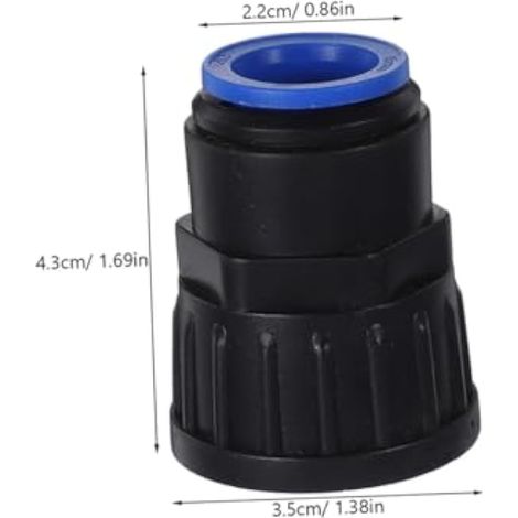 Lot de 2 adaptateurs de tuyau d'arrosage en plastique résistant aux intempéries avec raccords mâles femelles pour un arrosage efficace et un débit sûr (1/5)