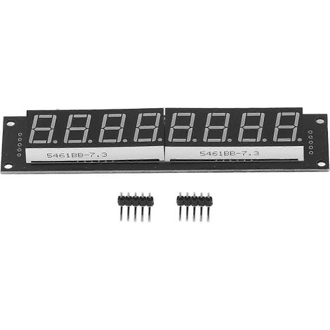 0,56 Zoll blaue LED-Segmentanzeigeröhre, 8-stellig, digital, 74HC595 Treibermodul, 3-poliger I/O-Anschluss, 5 V