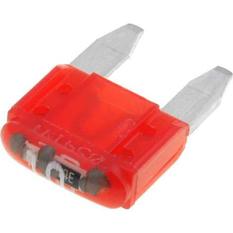 Mini Fusible 10A 12VDC 10.9mm MINI avec LED x10