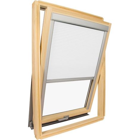 Tenda termica isolante compatibile con finestra da tetto VELUX ® 14 o 306 o M06 Bianco