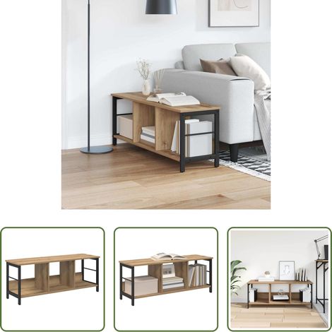 vidaXL Étagère chêne - Étagère Chêne artisanal 102 x 32 x 40,5 cm Bois d'ingénierie (1/5)
