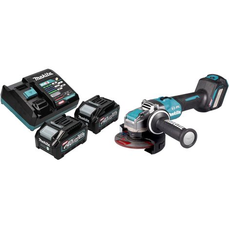 Makita GA 041 GM201 Smerigliatrice angolare a batteria 40 V max. 125 mm X-LOCK Brushless + 2x batteria ricaricabile 4,0 Ah + caricabatterie (1/5)