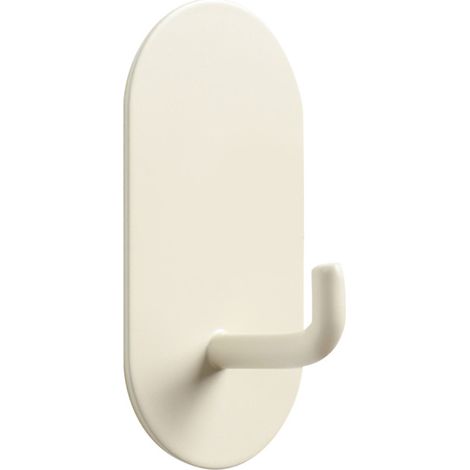 Ganchos de pared autoadhesivos e impermeables, no requieren taladrar, color crema.
