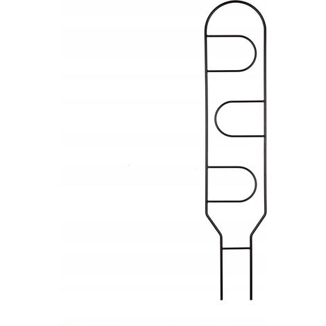 Soporte de metal negro para plantas trepadoras, portale 60cm - escalera moderna para flores y macetas, estructura de soporte para monstera y hoja (1/5)