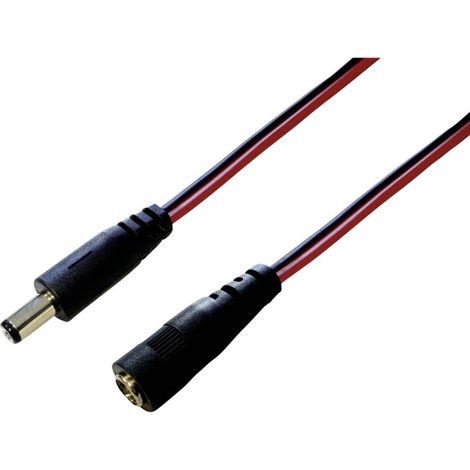 TRU COMPONENTS 1582296 Cavo di prolunga per bassa tensione Spina a bassa tensione - Presa a bassa tensione 5.5 mm 2.1 m (1/2)