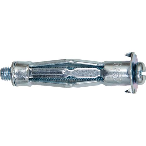 piastre tasselli Fischer MH 6x37 S metallo con M6 x 45 mm-25pcs