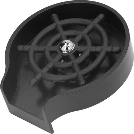 Bec de remplissage 4 pouces - Robinet haute pression pour lave-verres automatique en acier inoxydable noir, usage professionnel et domestique, pour bar, café, évier sans lavage (1/5)