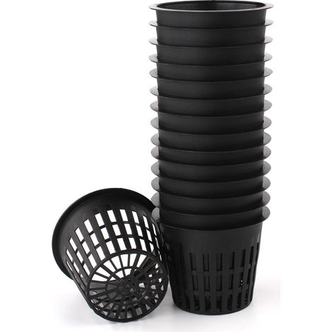 Filiyano-Pot de jardin hydroponique en plastique à mailles fines, trou de 7,6 cm (3 pouces), lot de 15 (1/5)