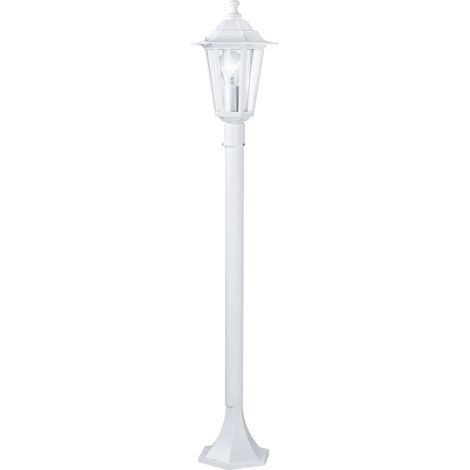 1 Lampadaire, Luminaire sur pied, Fonte d'aluminium, Verre, Douille E27, IP44, Jardin