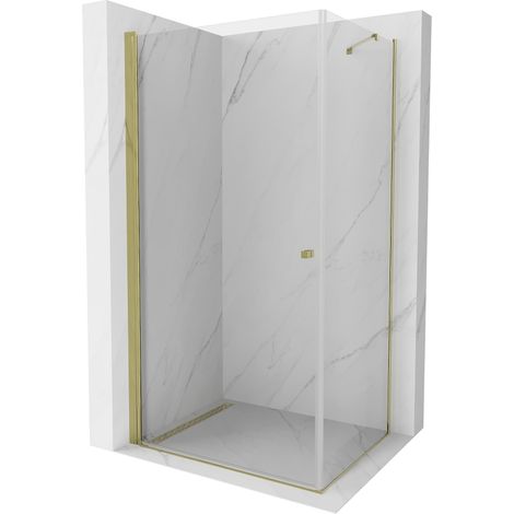 Mexen Pretoria cabine de douche pivotante 100 x 70 cm, transparent, doré - 852-100-070-50-00 (1/5)