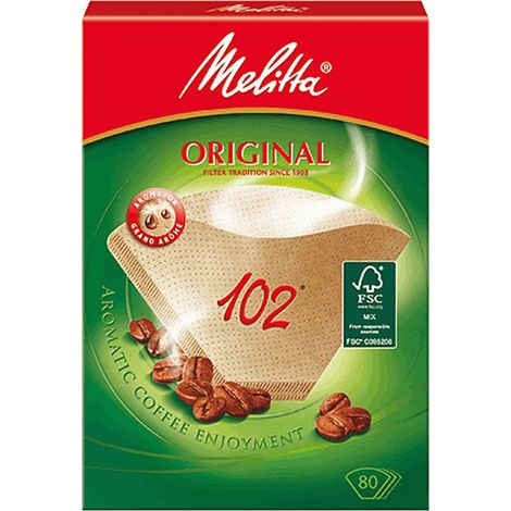 Melitta - kaffeefilter melitta 102/80 braun - 6771421 - 4006508122400
