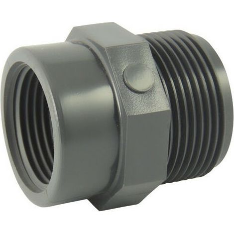 Réduction Male / femelle en PVC Ø A: 1''1/2 Ø B: 3/4'' - Réduction Male / femelle en PVC Ø A: 1''1/2 Ø B: 3/4'' (1/3)