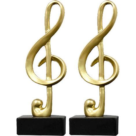 Figurines de notes de musique pour salon, meuble TV, bureau, décoration simple et élégante, cadeau décoratif B (1/5)