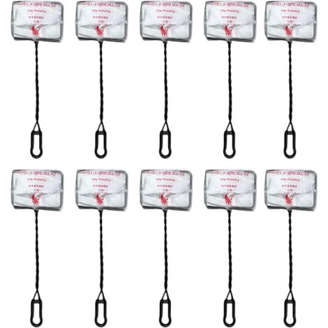 Outils de nettoyage pour aquarium, épuisettes, pratiques pour l'entretien des poissons et la qualité de l'eau, usage quotidien, lot de 10 épuisettes de 10 cm. (1/5)