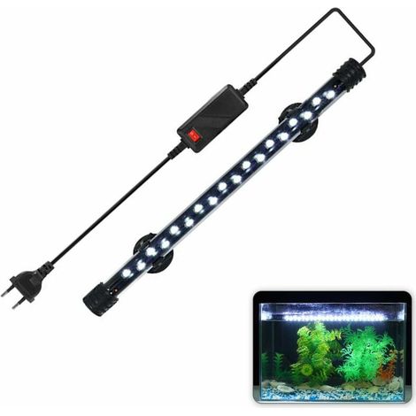 Fish Tank Light LED Aquarium Light Lumieres submersibles Lumiere sous-marine, modele: White Light 28cm US - modele: White Light 28cm US (1/5)