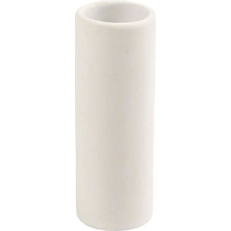 Vase en terre cuite - 11 x 4 cm - Blanc - Décoratif - Style contemporain