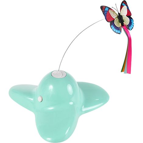1 Jouet électrique rotatif pour chat, papillon mobile, base antidérapante, exercice félin (1/5)