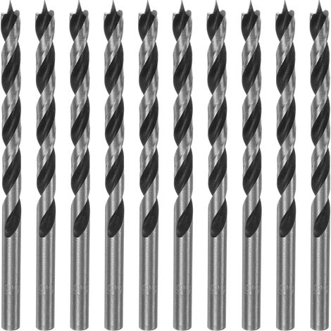 Mèches Perceuse Pointe Centrage 4,5mm Dia 2,2" Profondeur 10Pcs (1/5)