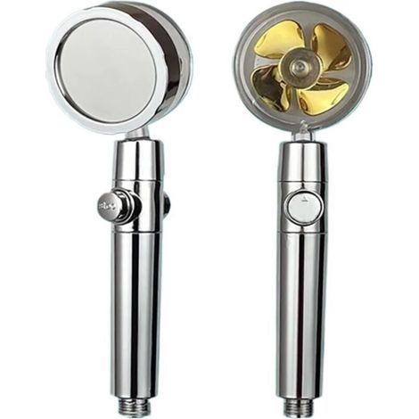360° rotating turbine shower head, high pressure, water saving, adjustable, with filter (1/4)