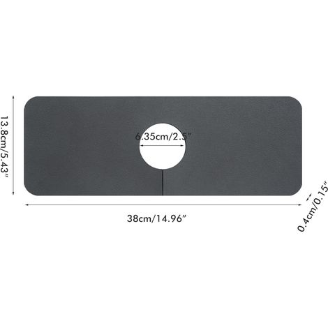 Tapis de protection anti-éclaboussures pour robinet d'évier en diatomite, super absorbant et à séchage rapide, accessoire indispensable pour la cuisine et la salle de bain.