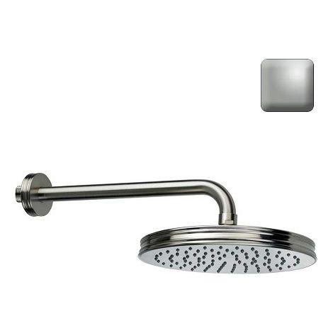 Pomme de tête 210mm et bras de fixation mural nickel satiné Liberty Line - Bossini H27740G094