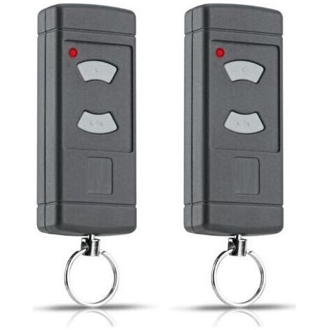 GDHZS-Mini télécommande d'ouverture de Porte de Garage à 2 Boutons HSE2-40, Compatible avec Les Boutons Gris Hormann 40,685MHz HSM2-40, HSM4-40, HSE2-40, HSE4-40, HS2-40, HS4-40 Key Fob 2 Pack (1/5)