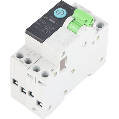 Disjoncteur WiFi intelligent 1P+N avec compteur, pouvoir de coupure 6kA, télécommande, 16A, AC230V (1/5)