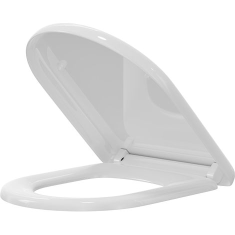 D Shaped 360mm Soft Close Toilet Seat