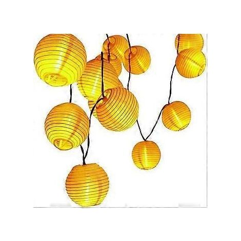 Lampion de lumière solaire Auen 6 mètres 30 LED Laternen 2 Modi Wasserdicht Solar Beleuchtung fr Garten, Hof, Hochzeit, Fest Deko (Warmwei) (1/5)