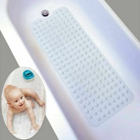 Alfombrilla de ducha, alfombrilla de baño antideslizante, alfombrilla de baño, alfombrilla de baño antideslizante para bañera, caucho natural con ventosas súper adherentes, antimoho, antibacteriana, 1 (1/5)