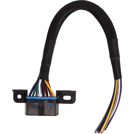 OBD2-Buchse auf offenes Kabel, 16-polig, robust, verschleißfest, mit festem Kabelbaum für Armaturenbrettanschluss im Auto (1/5)