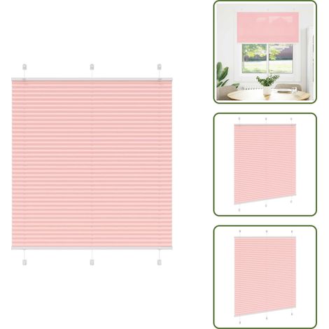 vidaXL Plissee Rosa 115x100 cm Stoffbreite 114,4 cm Polyester (1/5)