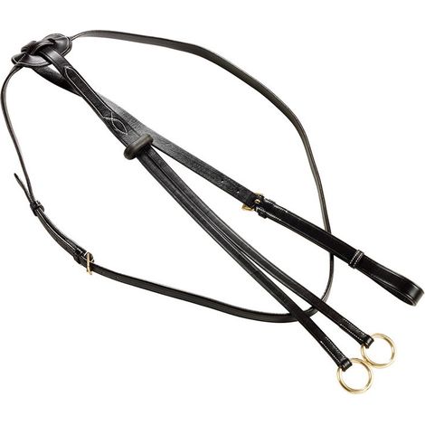 Pour en savoir plus :, Noir 10: Collier anglais martingale en cuir tanné végétal sans chrome