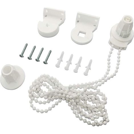 Kit de fixation pour store enrouleur – Chaîne 25 mm – Supports et vis – Réparation et remplacement – Intérieur et extérieur (1/5)