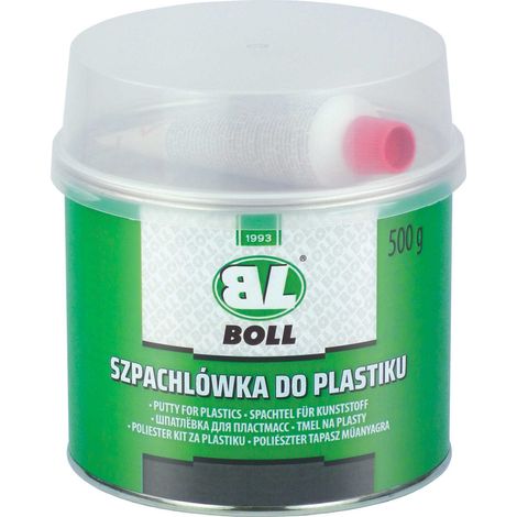 Stucco plastico Boll, confezione da 500 g con indurente da 15 g