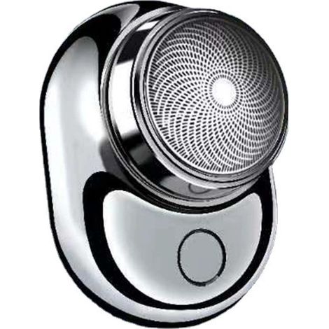 Nouveau mini rasoir électrique, tondeuse de voyage portable avec chargeur USB/voiture, cadeau de soin pour homme (design compact) (1/3)