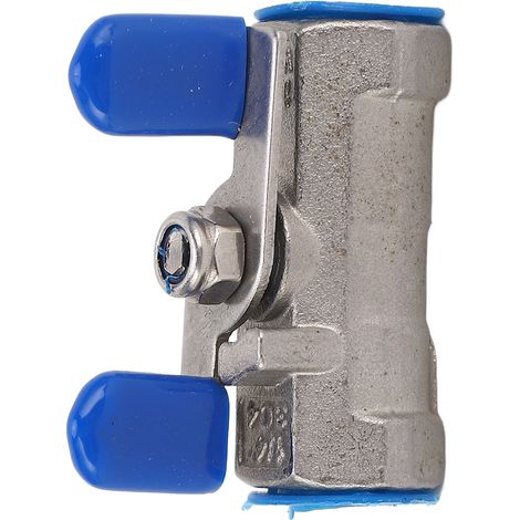 1/4-Zoll-Kugelhahn mit Innengewinde (NPT) aus Edelstahl 304 und Absperrklappe (1/5)