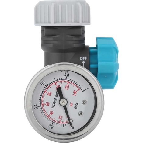 Regulateur De Pression D Eau - Manomètre Intégré - Filetage G3/4 - Pour Systèmes D Irrigation De Serre Et De Jardin - 1 Pièce (1/5)