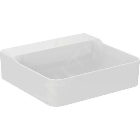 Ideal Standard Conca Ceram - Lavabo 500x450 mm, sans trop-plein, sans trou pour robinet, blanc T378701 (1/5)