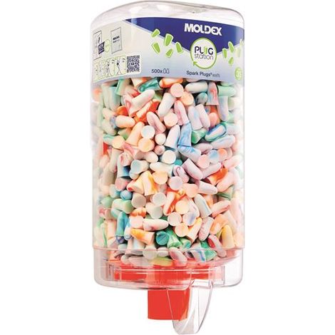 Moldex 785001 Spark Plugs PlugStation 500 SNR 35 dB (500 Pairs) MOL785001