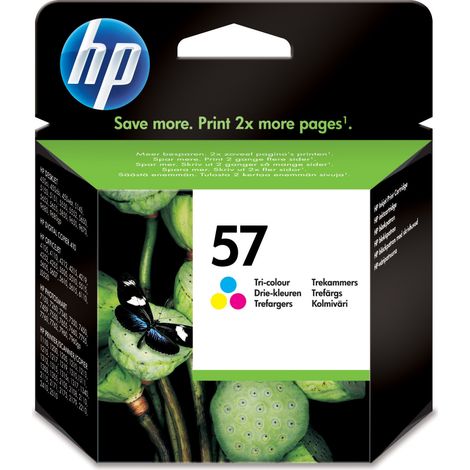 Cartuccia d'Inchiostro HP Nr57 Tricolore 17ml Alta Capacit� per Stampa di 500 Pagine, Confezione da 1 (1/5)