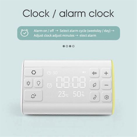 Machine à bruit blanc pour dormir, lumière blanche pour respirer (1/5)